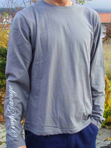 T-Shirt grau mit langen Ärmeln