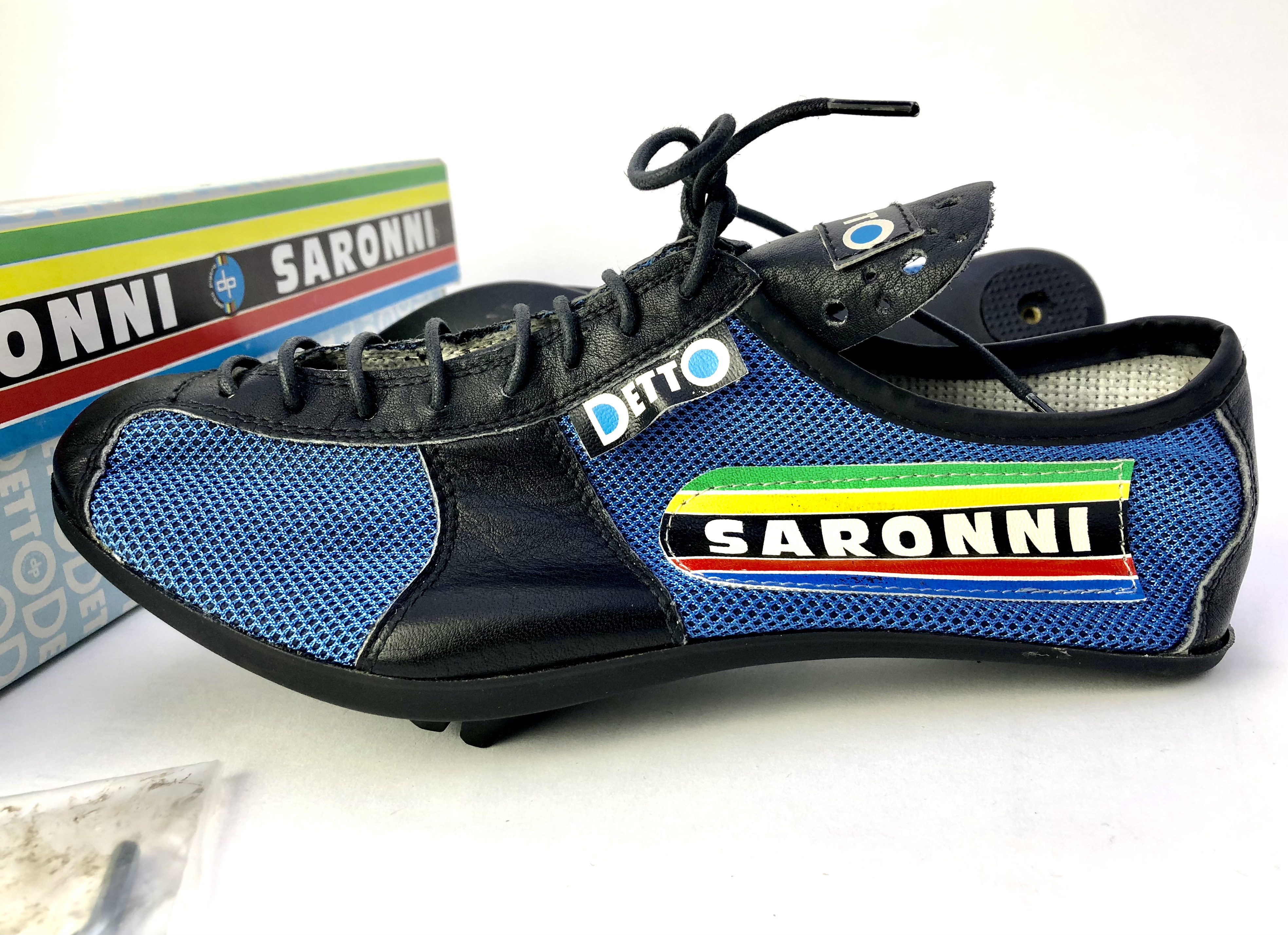 NOS Vintage Saronni Detto Pietro Rennradschuhe Größe 39