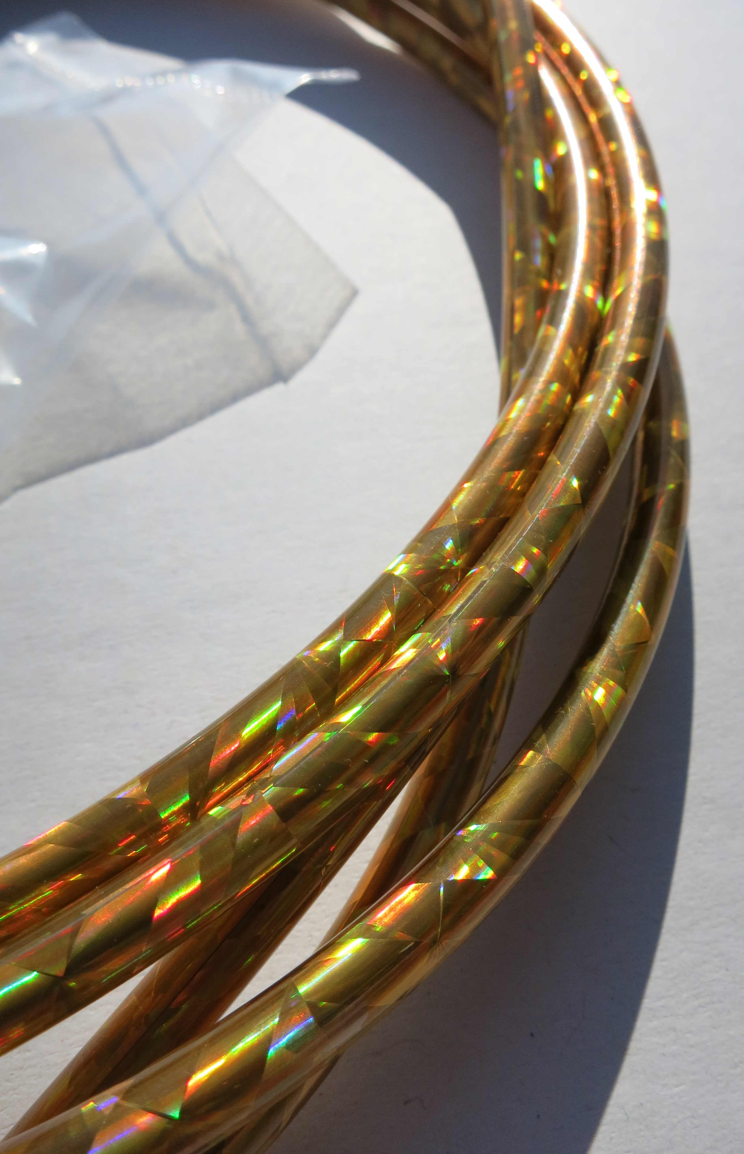 Außenzug Bowdenzug Glitter gold 2,50 m 5 mm