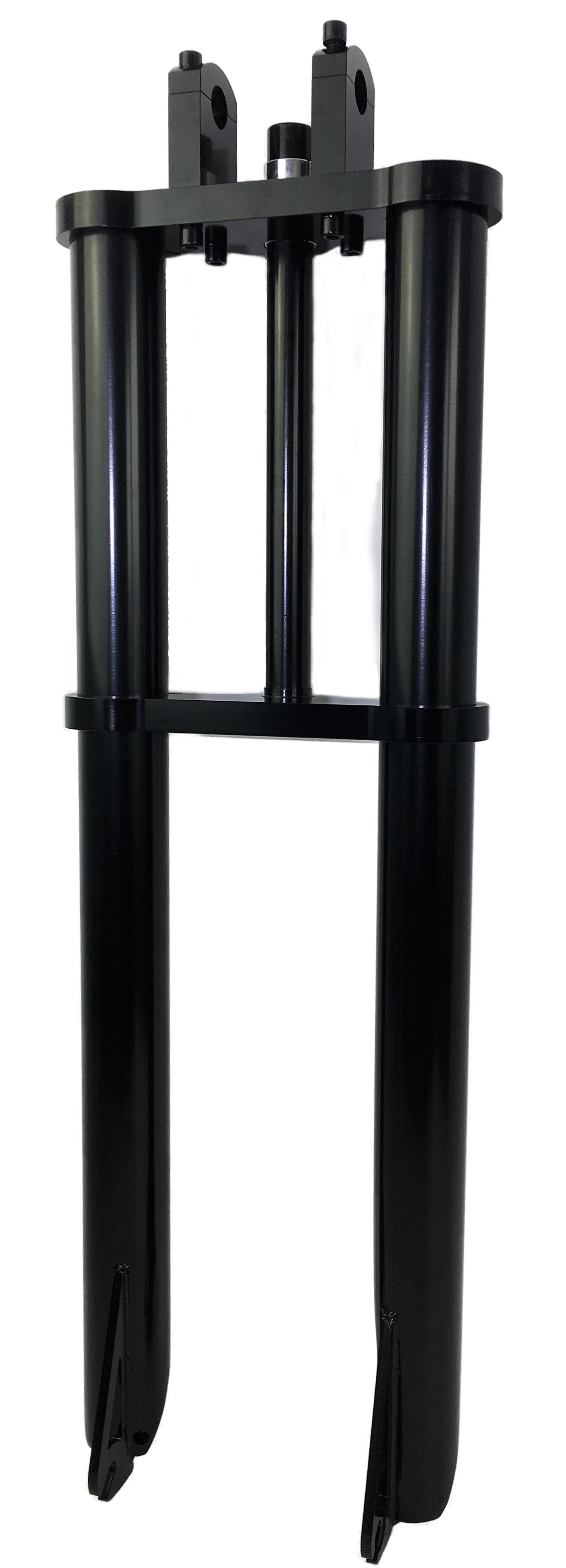Extra breite und dicke Doppelbrückengabel, 700 mm, 50 mm, schwarz  1 1/8 Schaft