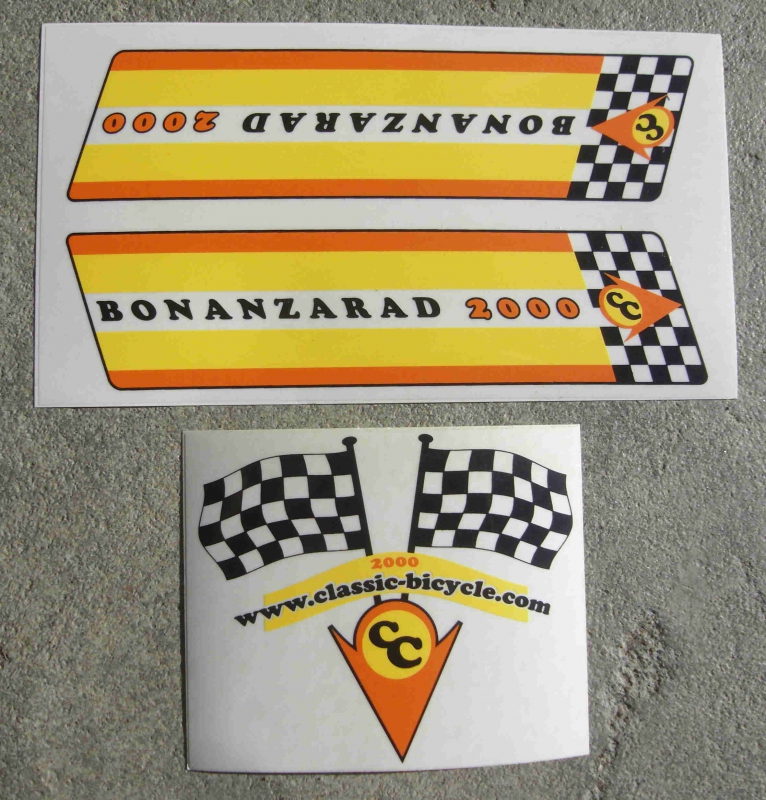 Bonanzarad 2000 original Aufkleberset
