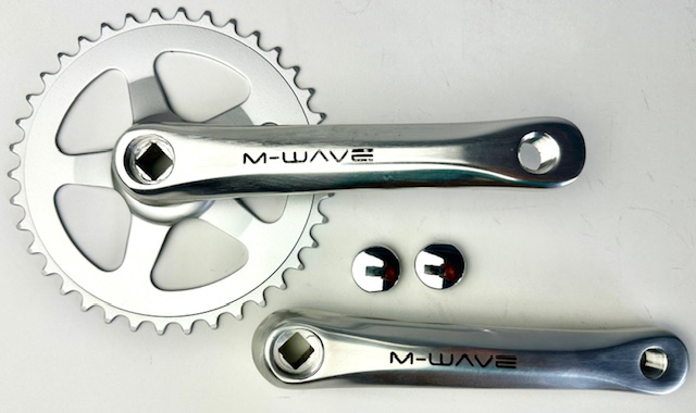 M-WAVE Kettenradgarnitur 1-fach für JIS Vierkant, 38 Zähne