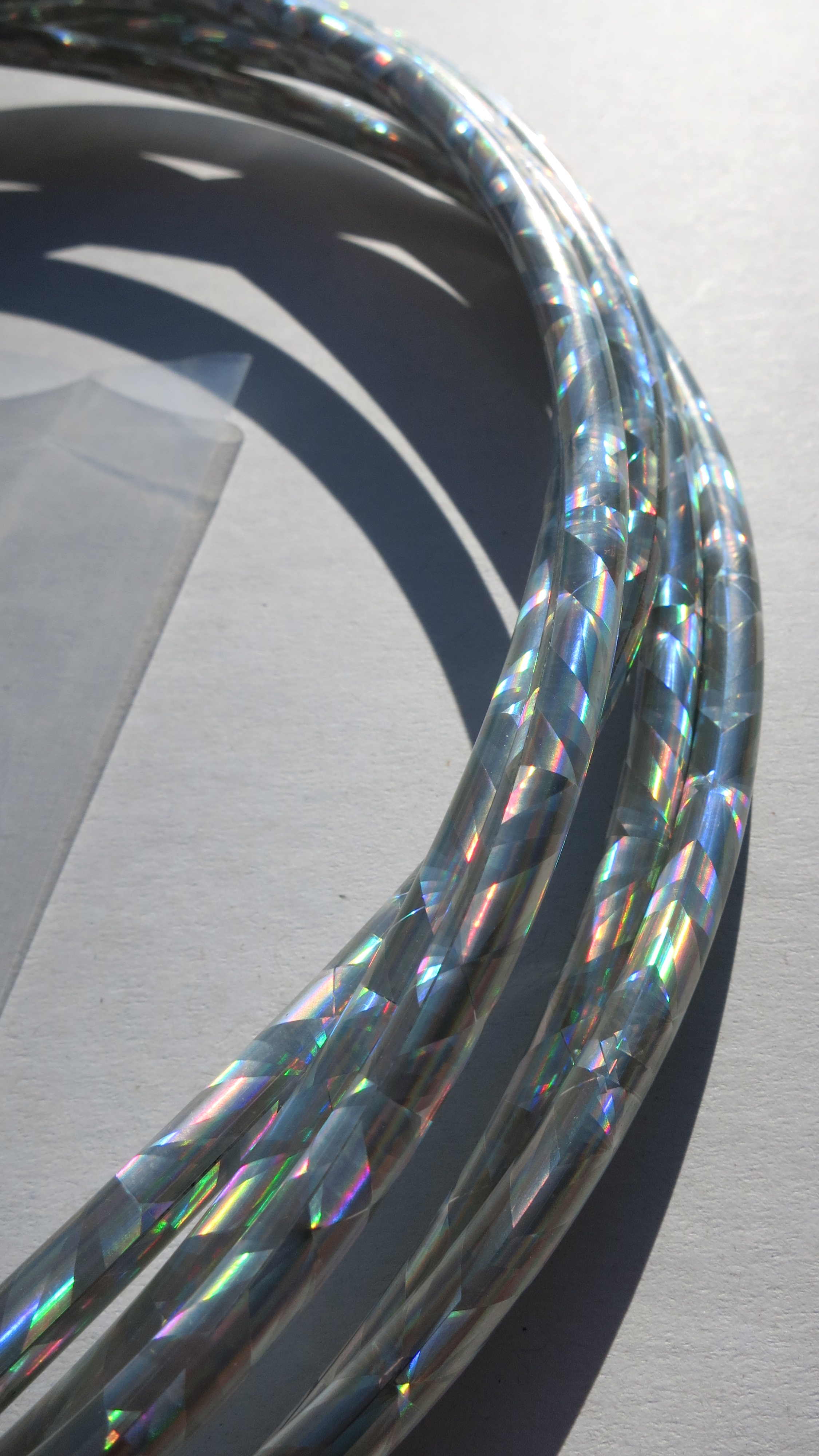 Außenzug Bowdenzug Silber Konfettiglanz metallic 2,50 m 5 mm