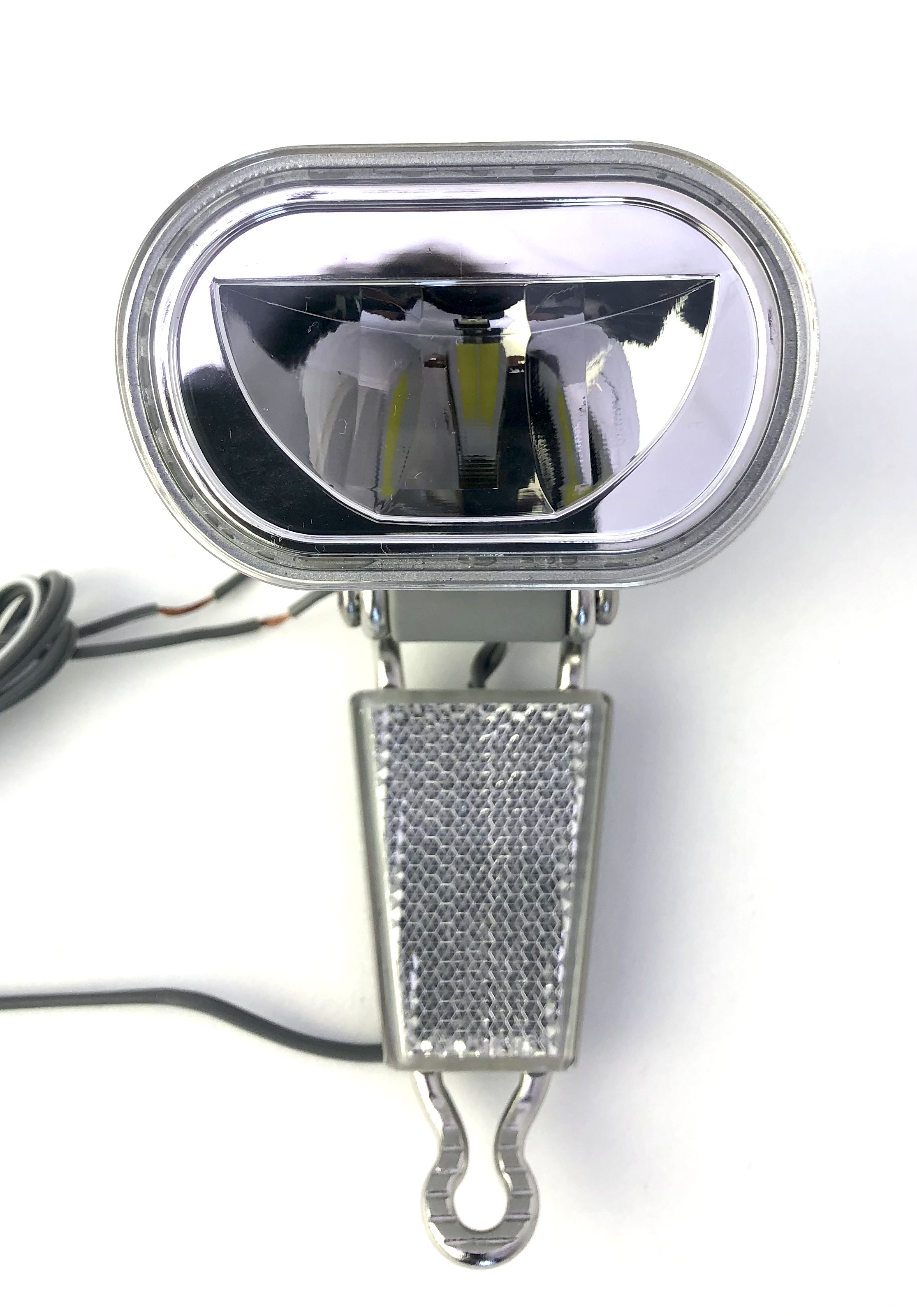 Philips LED E-Bike Frontlampe silber mit Reflektor zur Gabelmontage