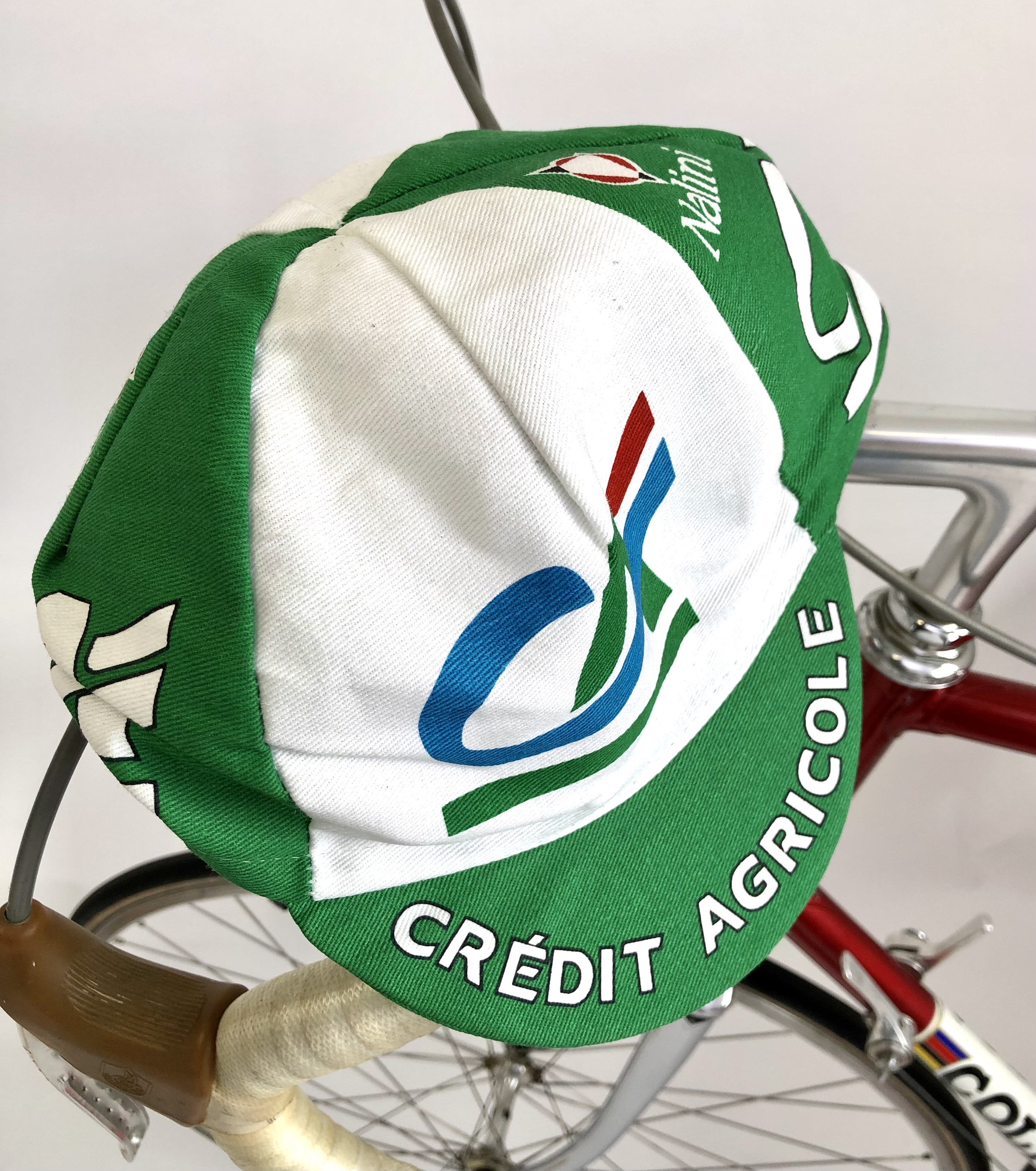 Rennradkappe_Historical_team_cap_retro_cycling_cap_radmutze_Rennkappe_Cycling_-Radlercap_La-Casquette_fahrradkultur_Credit-Agricole