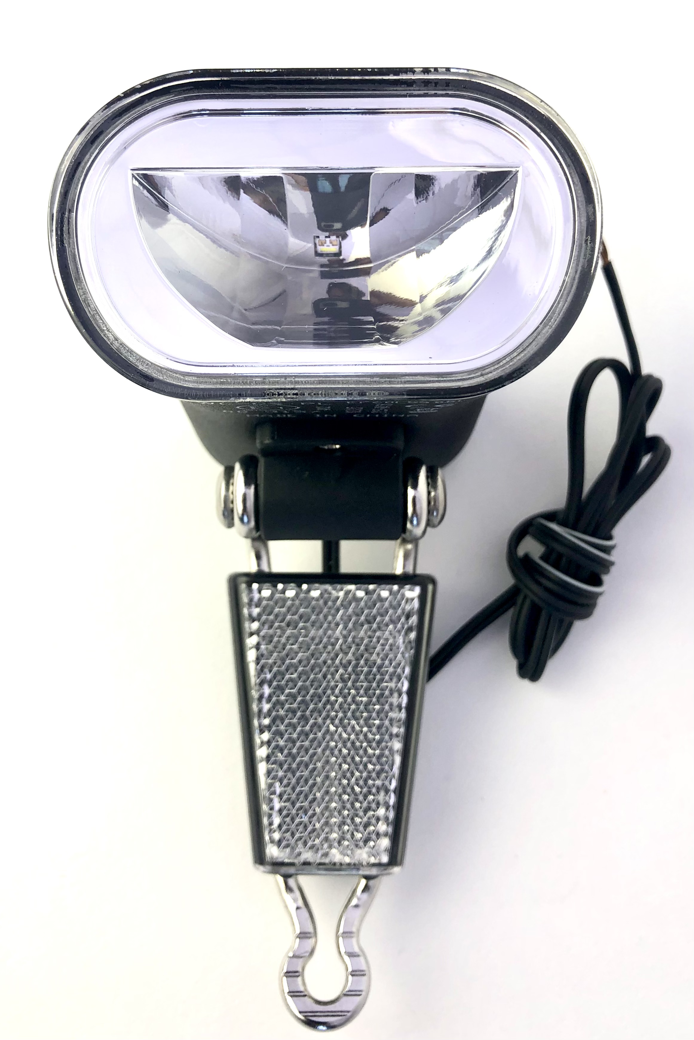 Philips LED E-Bike Frontlampe schwarz mit Reflektor zur Gabelmontage