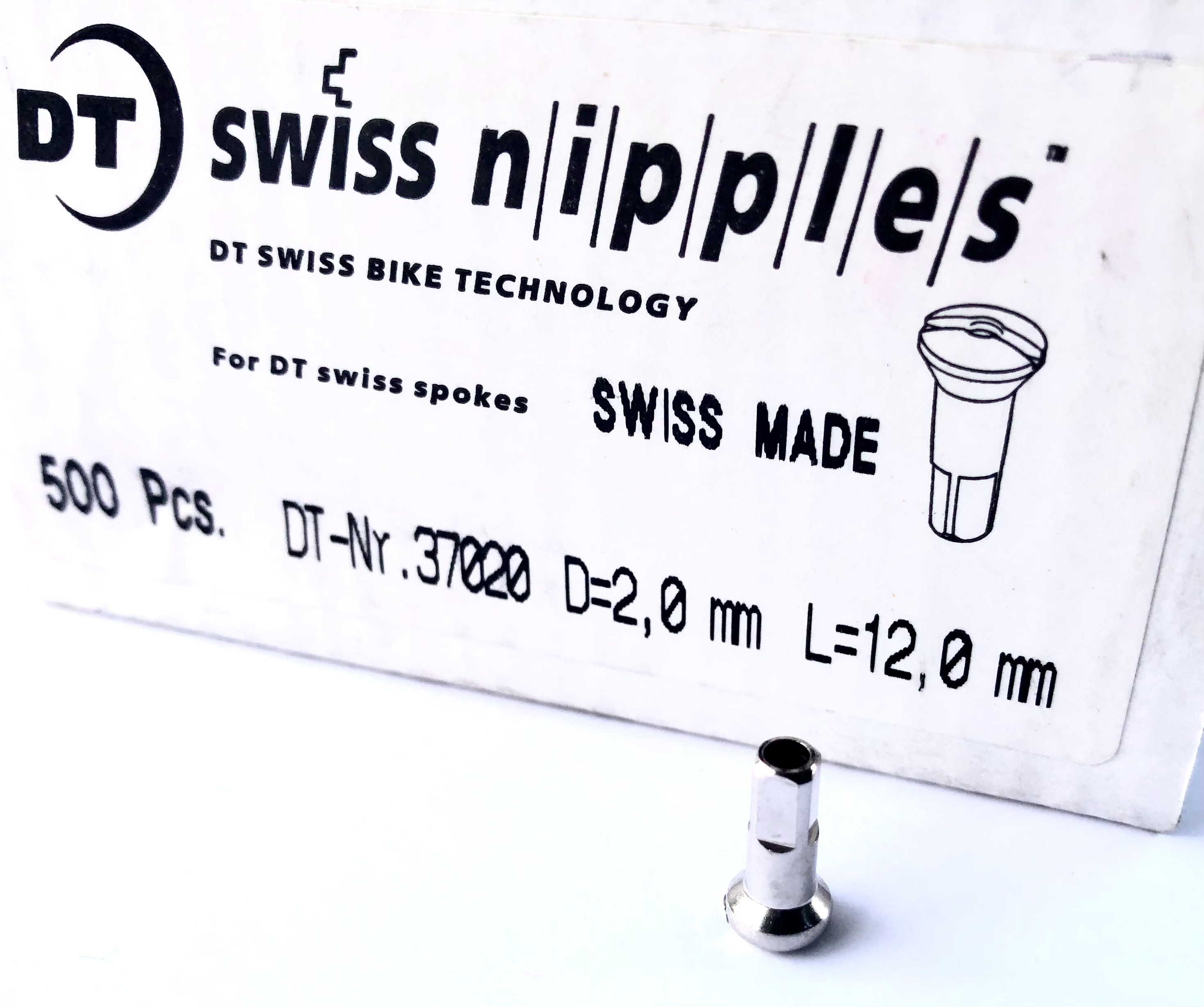 DT Swiss Nippel 2.0 Messing silber