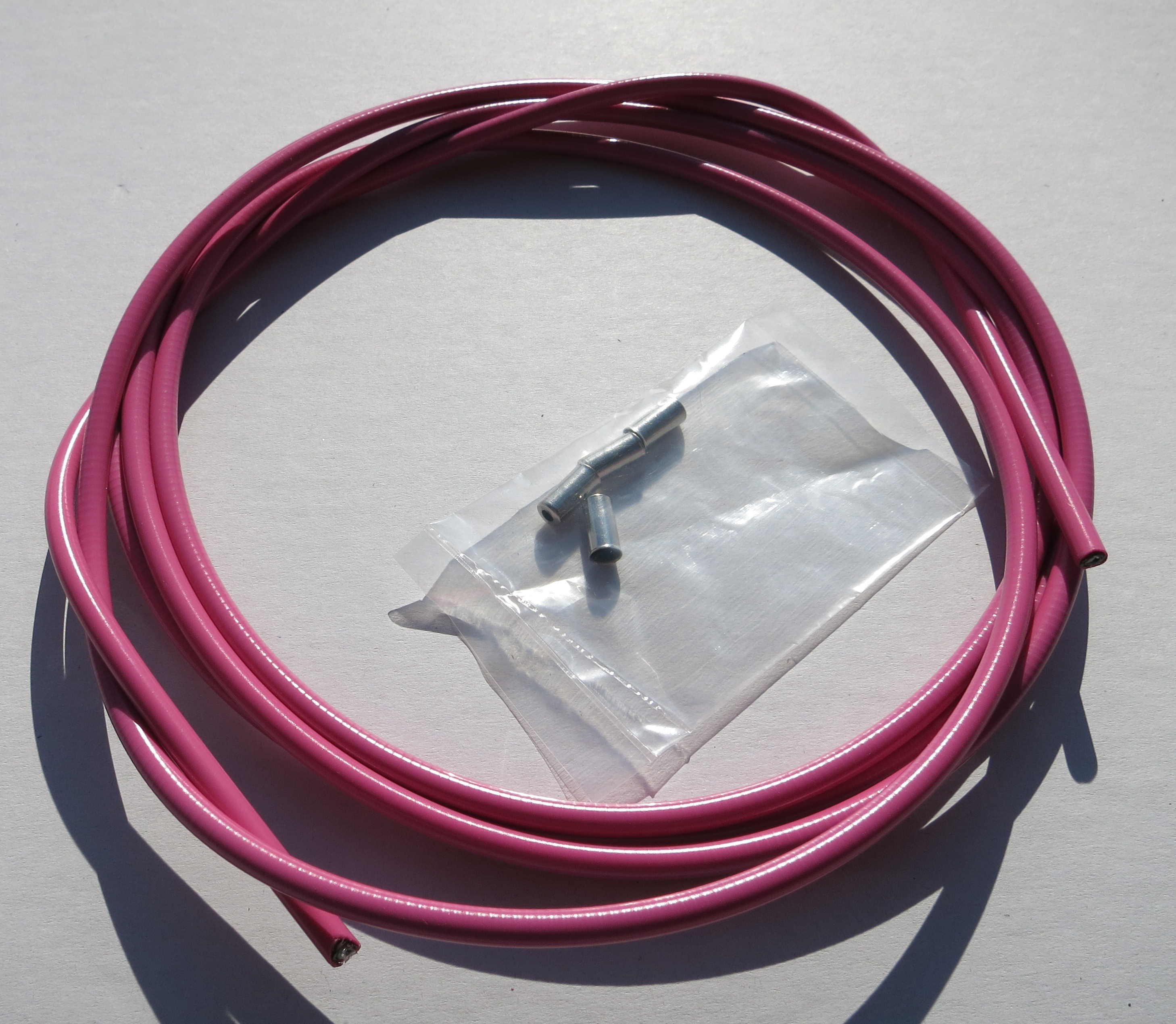 Außenzug Bowdenzug pink 2,50 m 5 mm