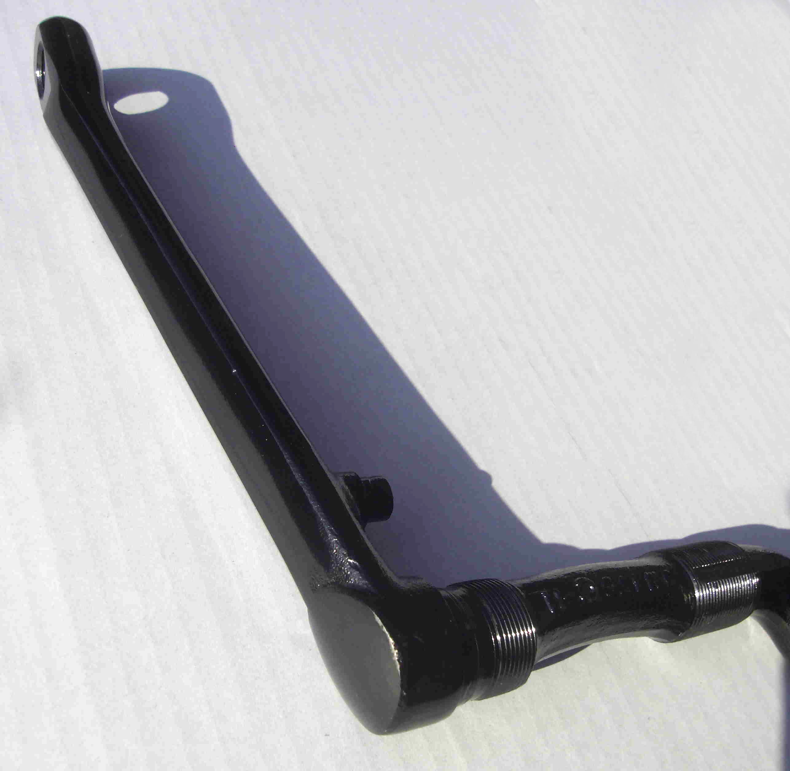 One piece Crank, Kuno Kante 175 mm schwarz Kurbel aus einem Stück
