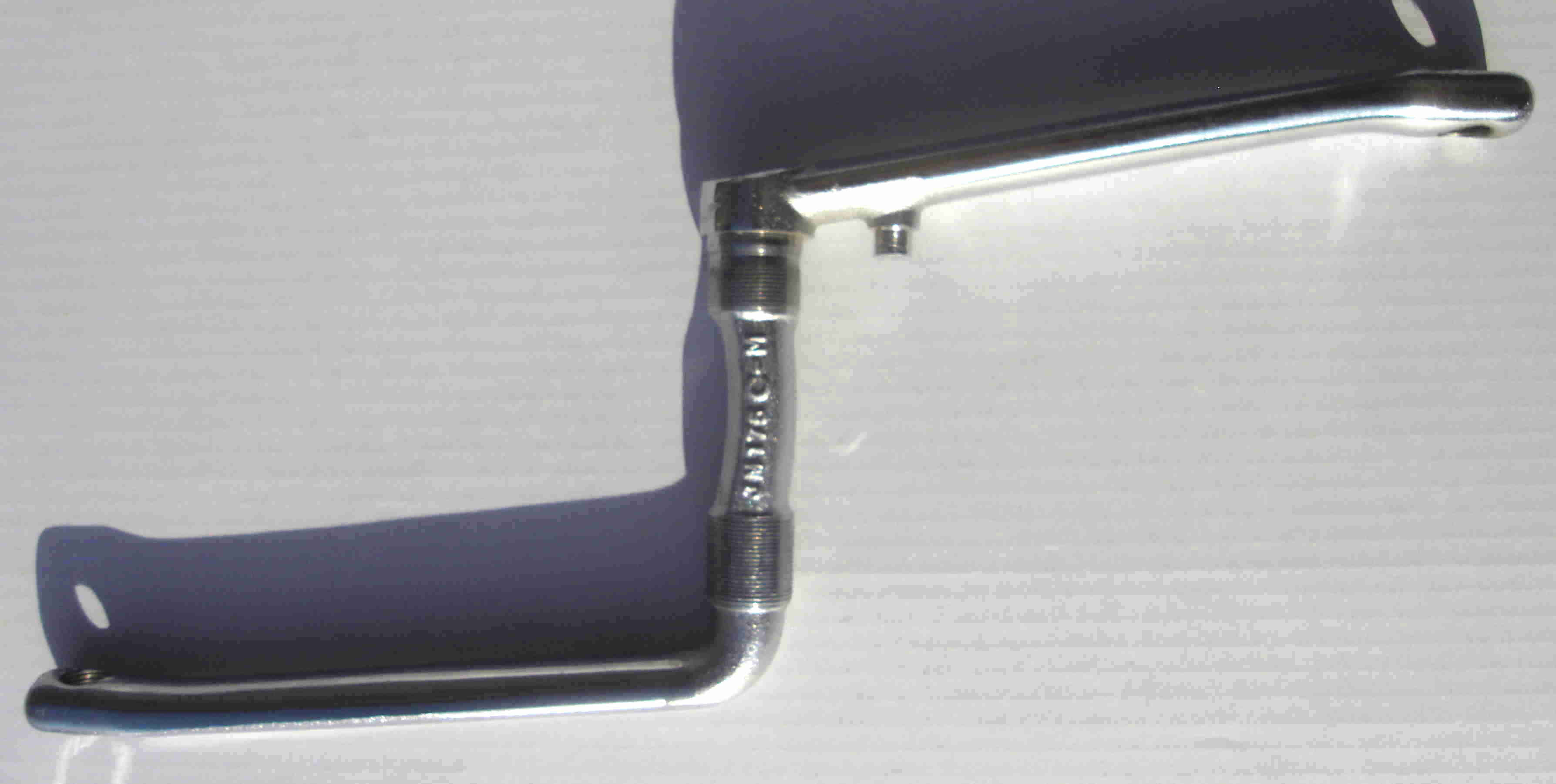 One piece Crank, Kuno Kante 175 mm verchromt Kurbelgarnitur aus einem Stück