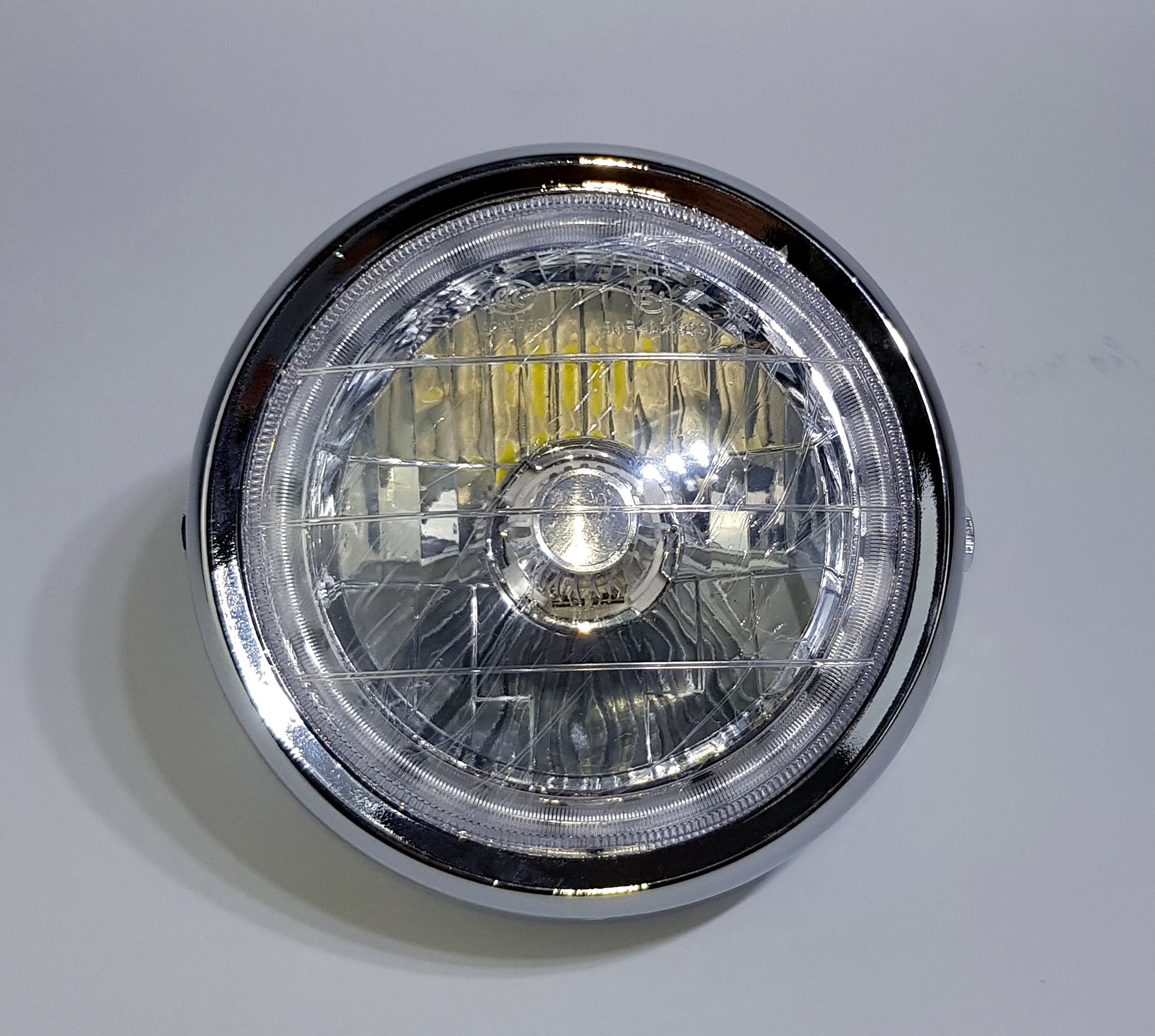 Frontlampe LED chrom