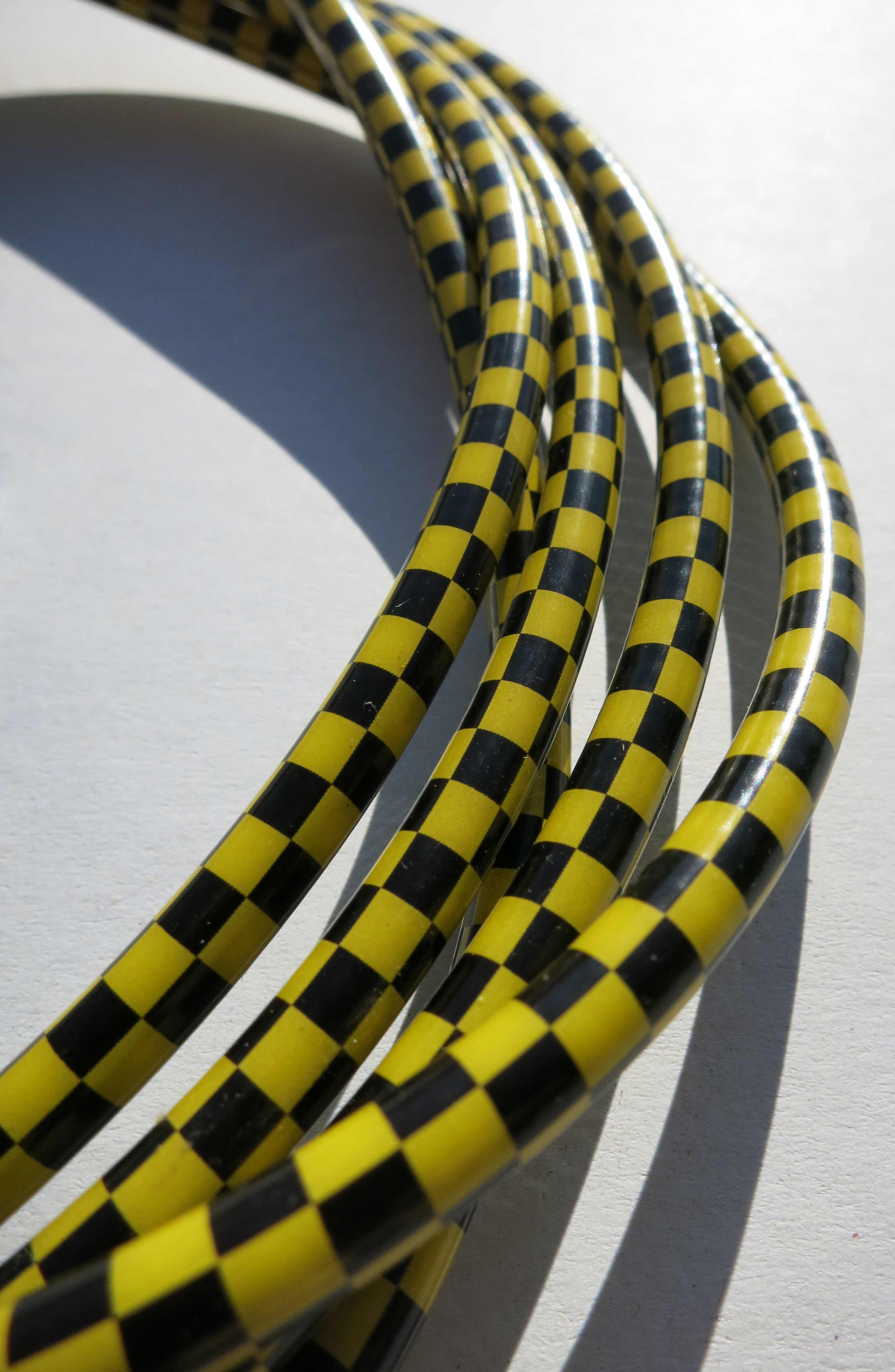 Außenzug Bowdenzug Checkered Flag schwarz gelb 2,50 m 5 mm