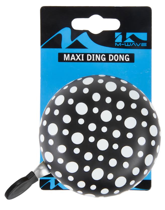 Ding Dong Glocke schwarz mit Punkten