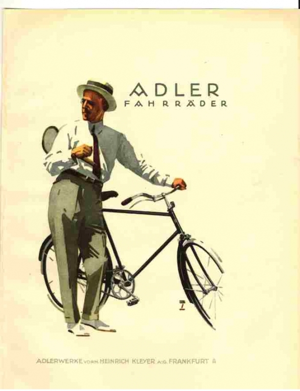 Adler Fahrrad-Werke Postkarte