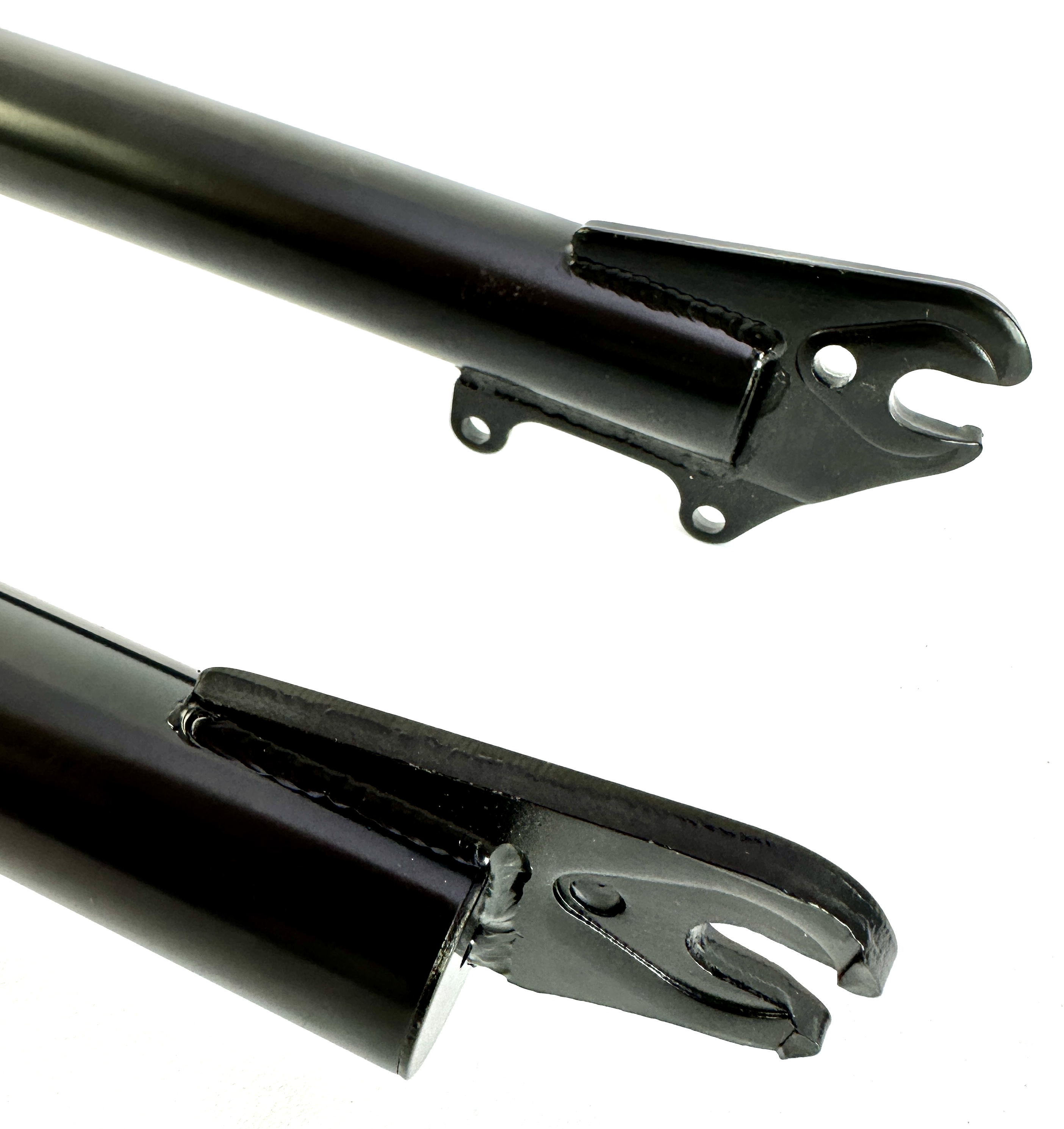 8-Doppelbrückengabel, schwarz 750 mm, für 20-28 Zoll-Reifen 1 1/8 Zoll Schaft