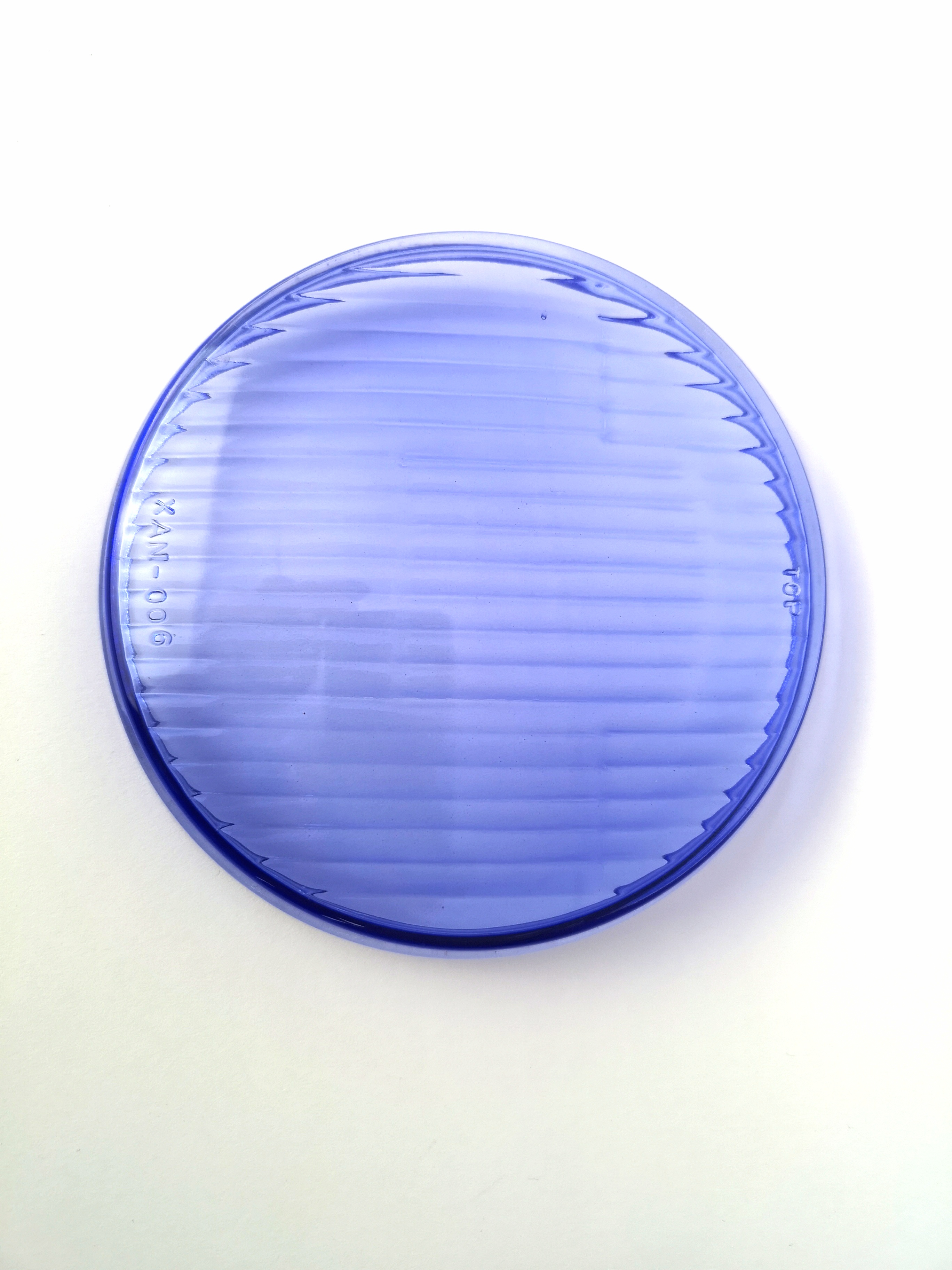 Ersatzglas für Frontlampe  NX 453  452  5 1/2 Zoll, blau