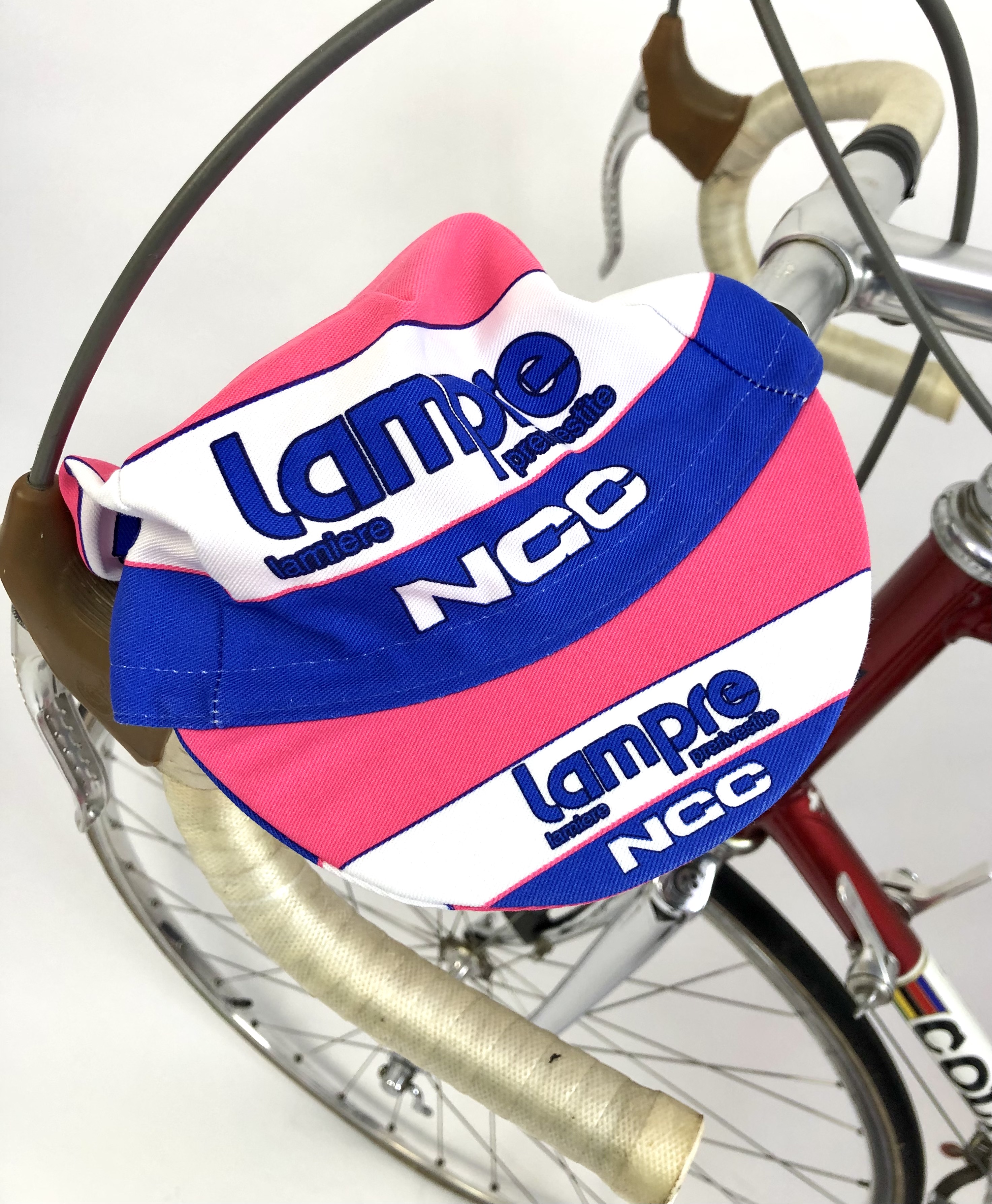 Rennradkappe_historical_team_cap_retro_cyling_radmutze_rennkappe_radlercap_la_casquette_fahrradkultur__Lampre_NGC