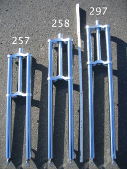 Doppelbrückengabel, edel und supercool lang 830 mm