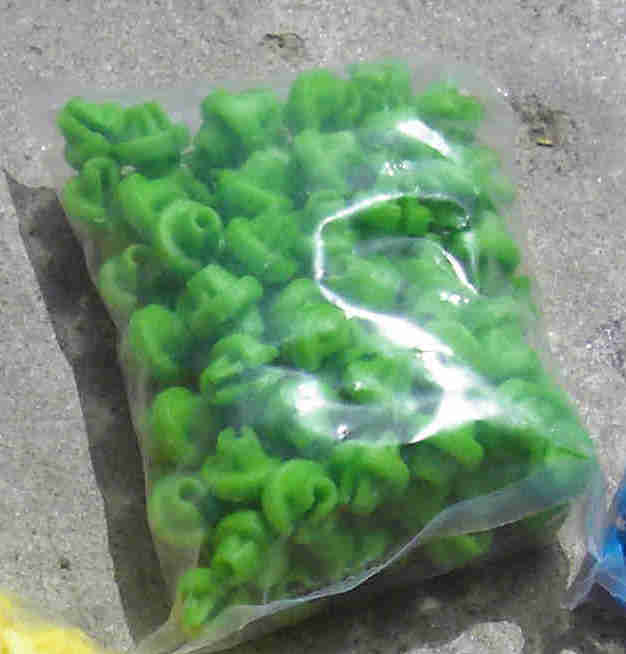 100 Speichenklacker in grün