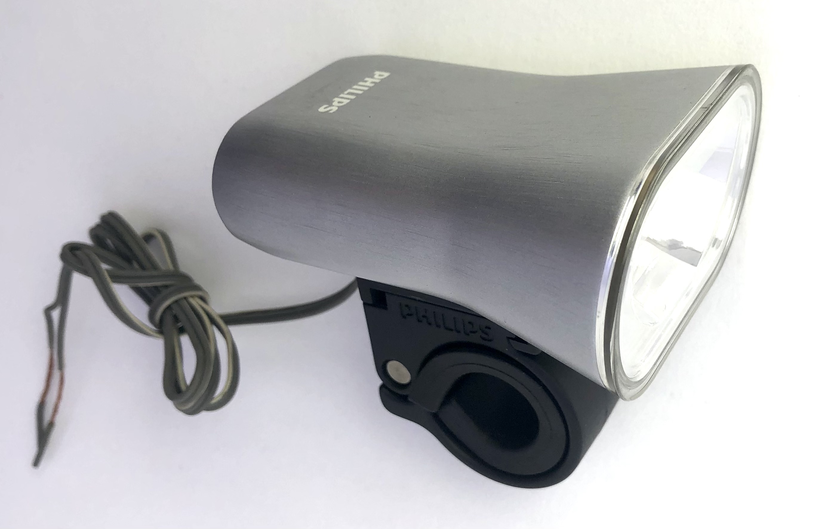Philips LED E-Bike Frontlampe silber zur Lenkermontage