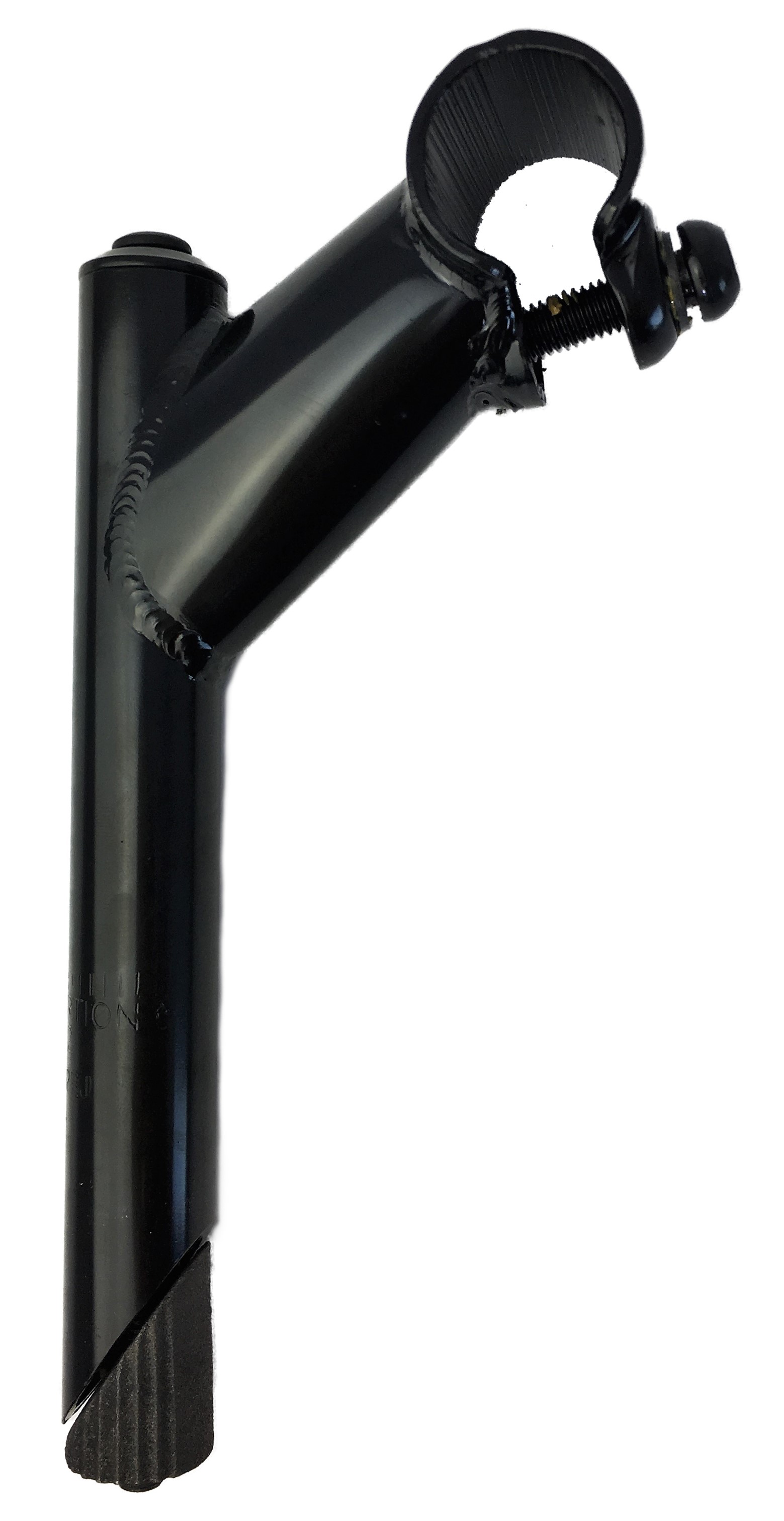 Vorbau, 25,4 - 22,2, 80mm, Stahl-Schaft 1-Fach Schraubenlenkerklemmung schwarz Humpert Ergotec