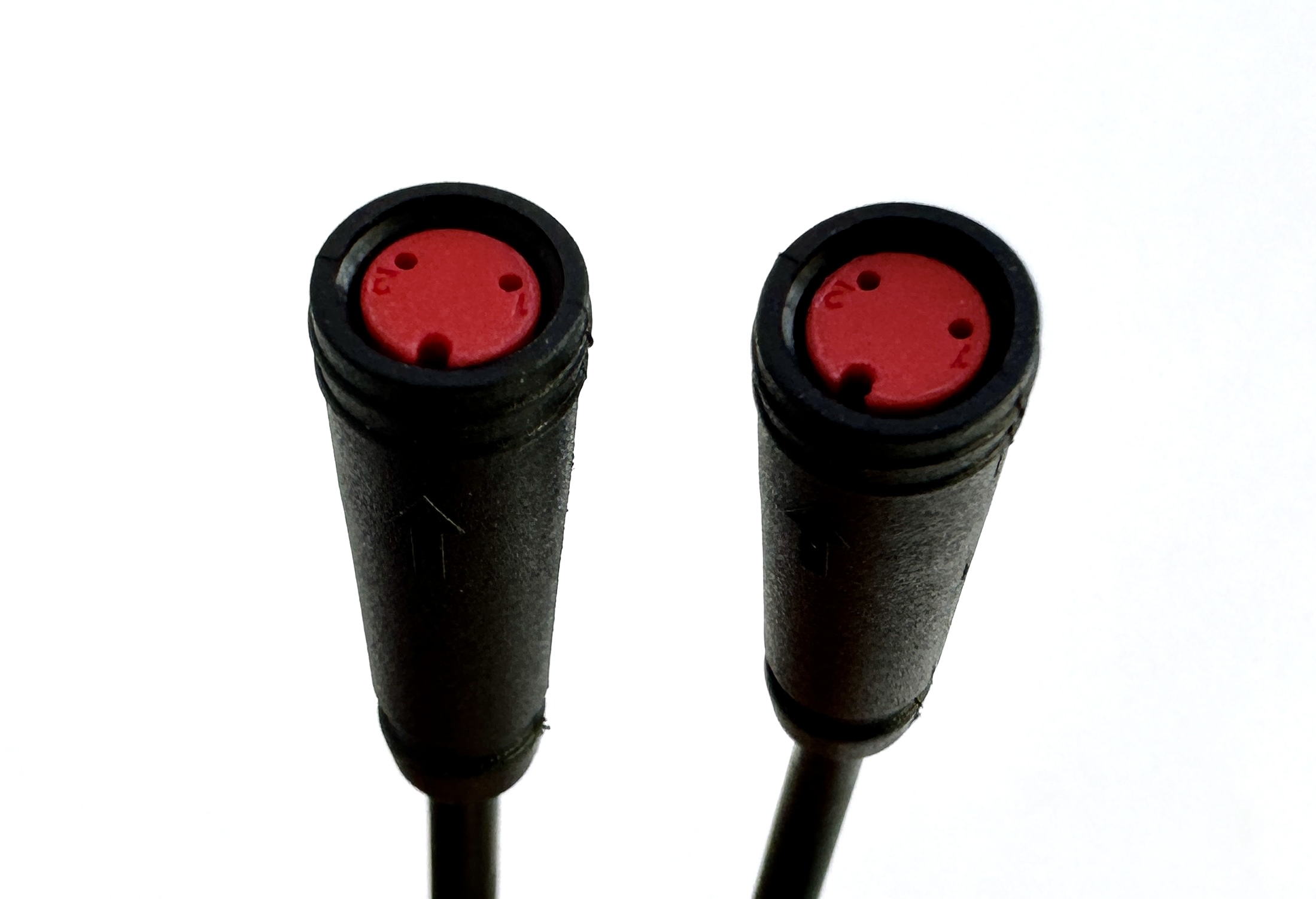 HIGO / Julet Adapterkabel 10,5 cm für Ebike, 2 PIN weiblich zu weiblich, rot