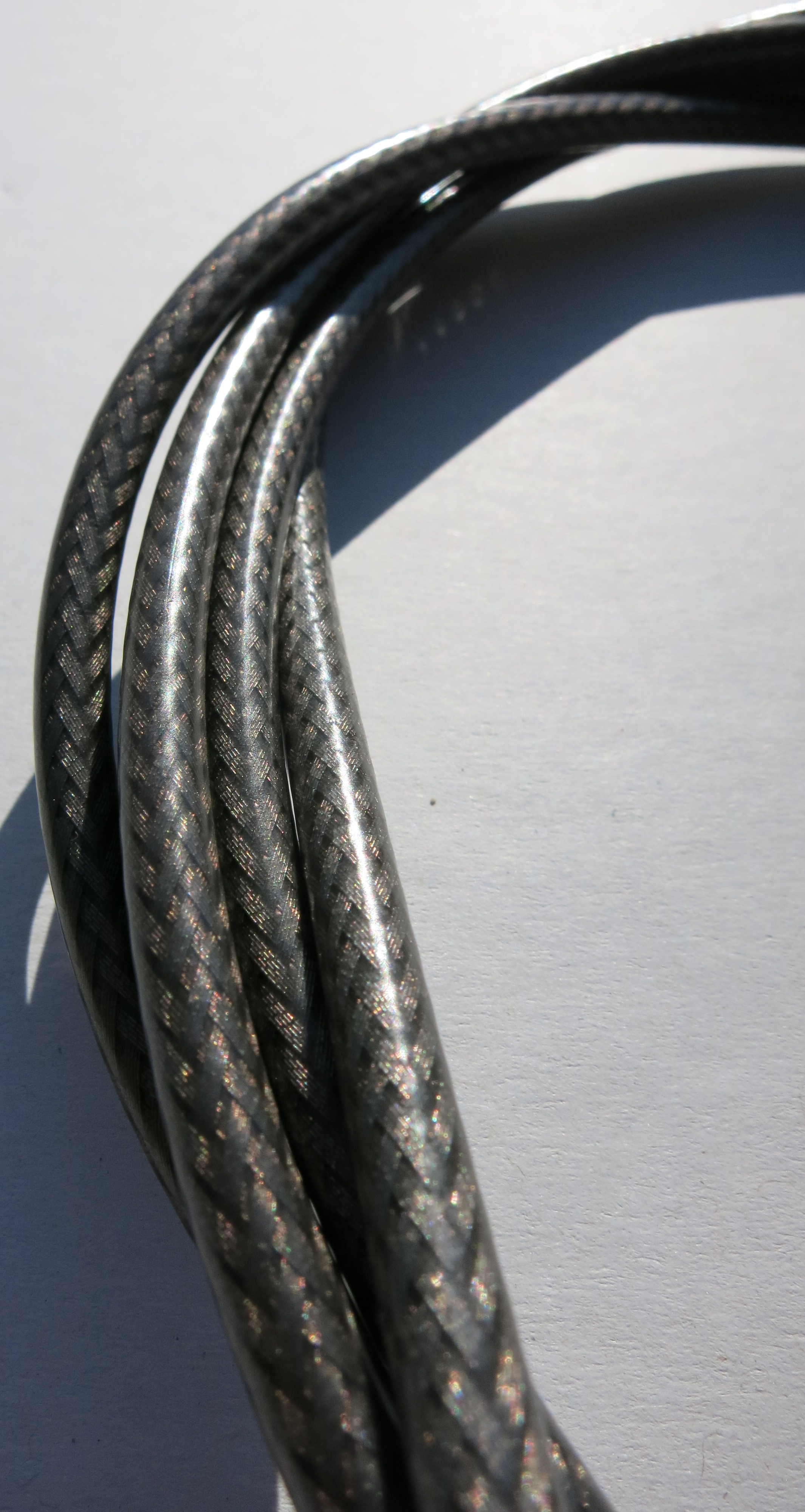 Außenzug Bowdenzug Grau geflochten 2,50 m 5 mm