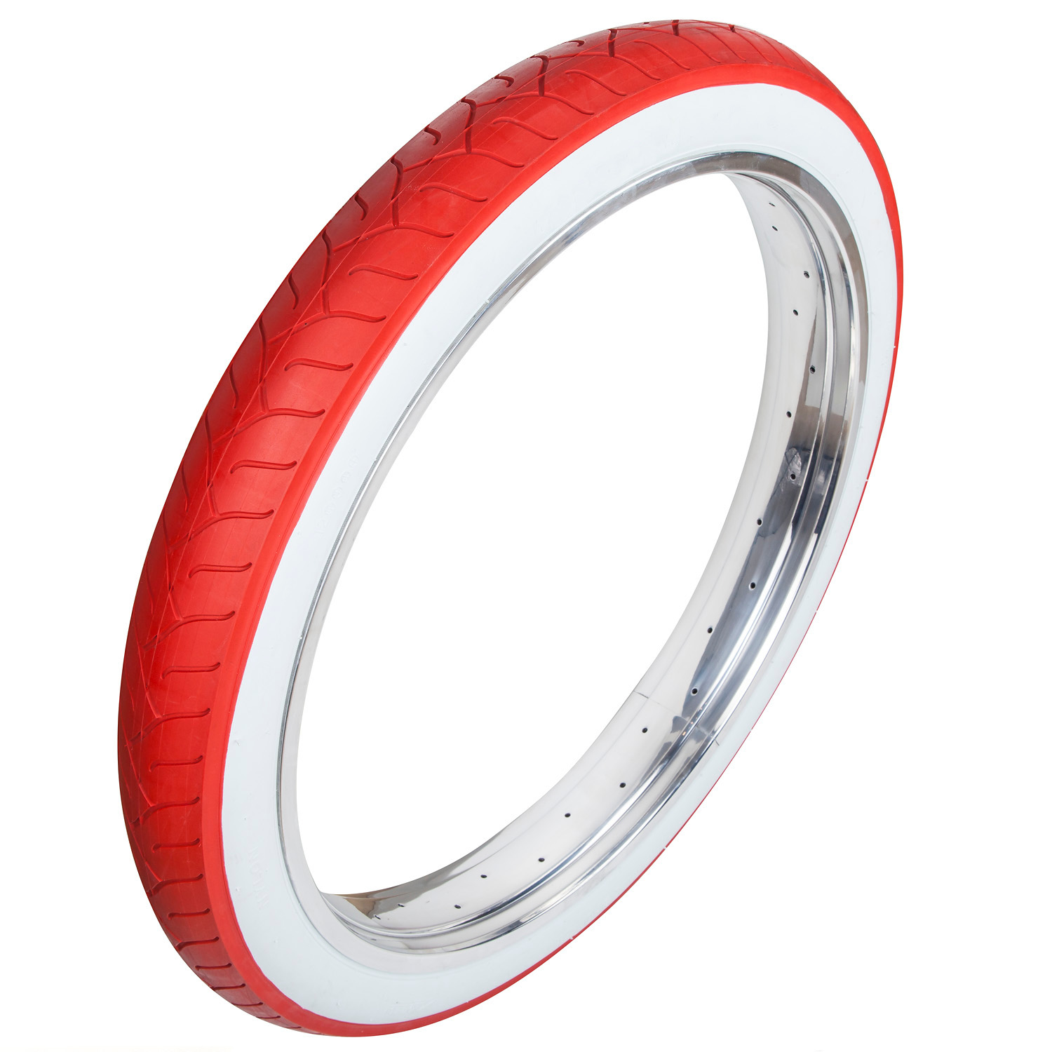Roter Reifen 24 x 3.0 weißwand