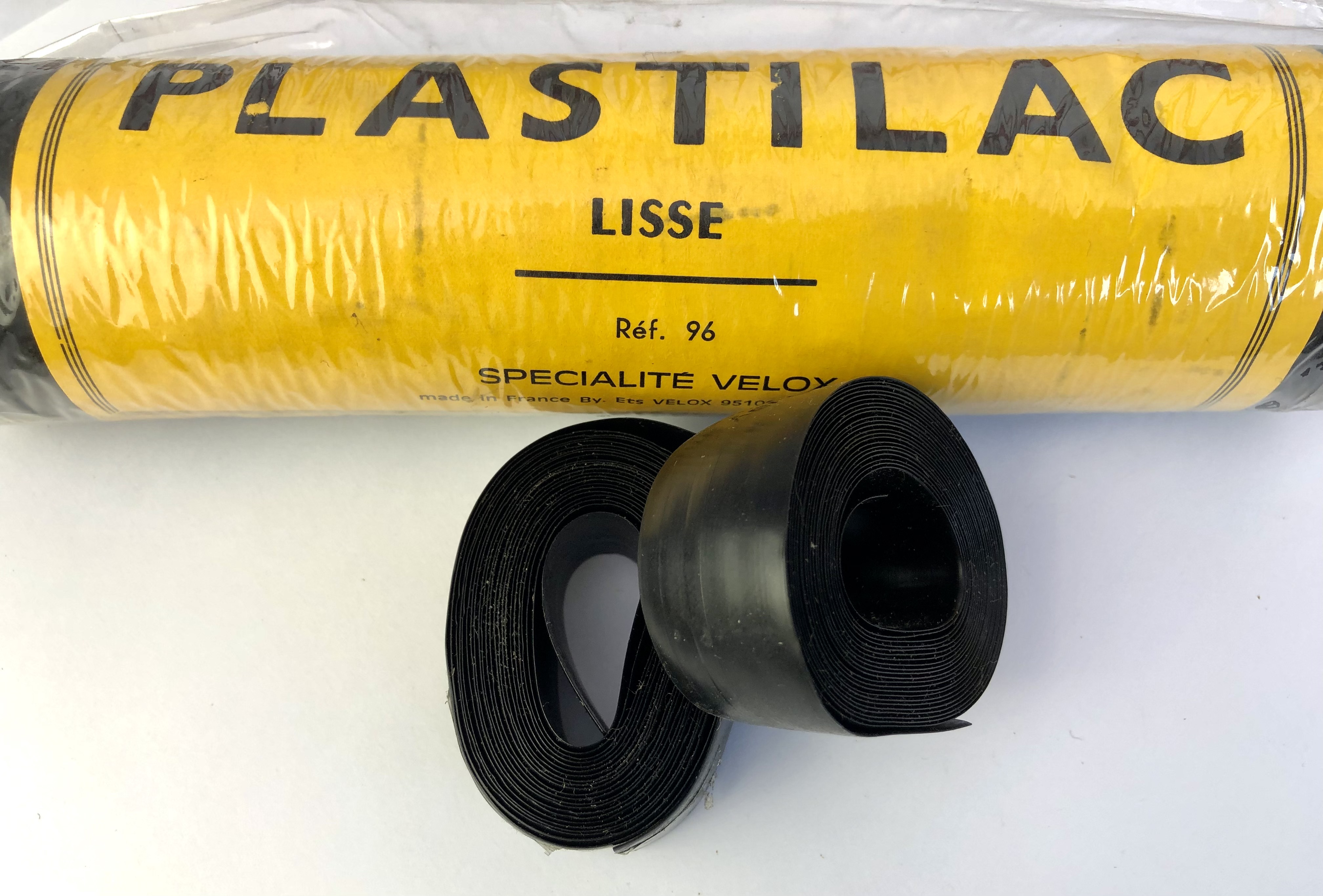 Lenkerband schwarz Plastilac glatt Lisse NOS von Specialité Velox