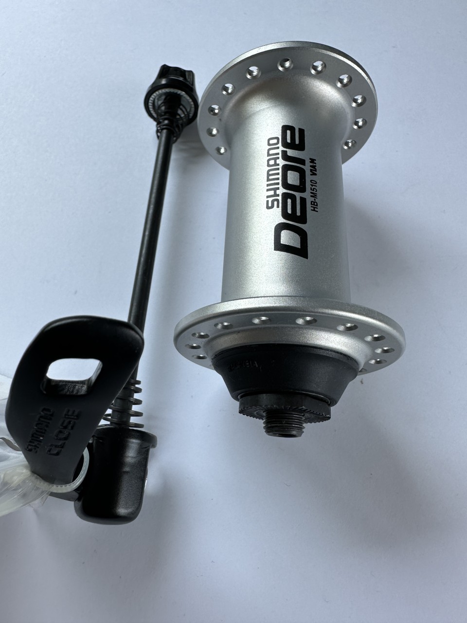 Mozzo Anteriore Shimano Deore HB-M530 36 Fori Argento Con Tenditore &ndash; Nuovo